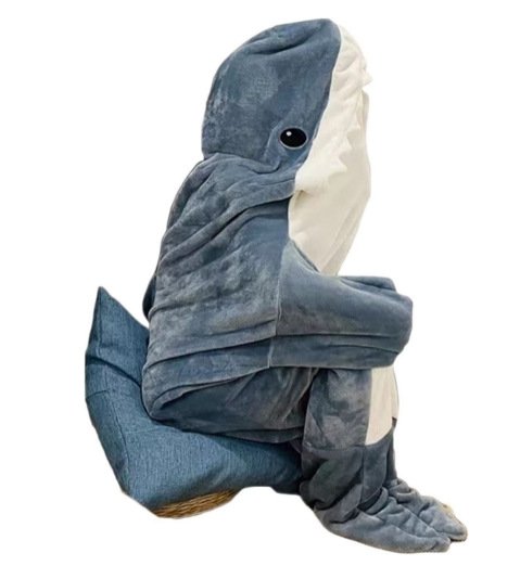 2024 hot sale custom sharkie shark blanket & throws other wearable blanket with sleeves fleece blanket wholesale