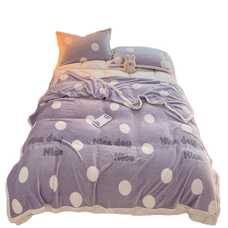 Cartoon winter blanket baby weight double bed custom flannel blanket bedroom warm soft cozy blankets