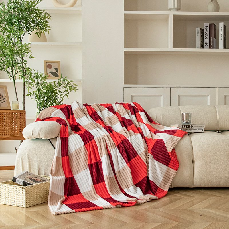 sauna baby swaddle blankets coral fleece woven flannel blankets thermal luxury towel winter blankets - Image 3