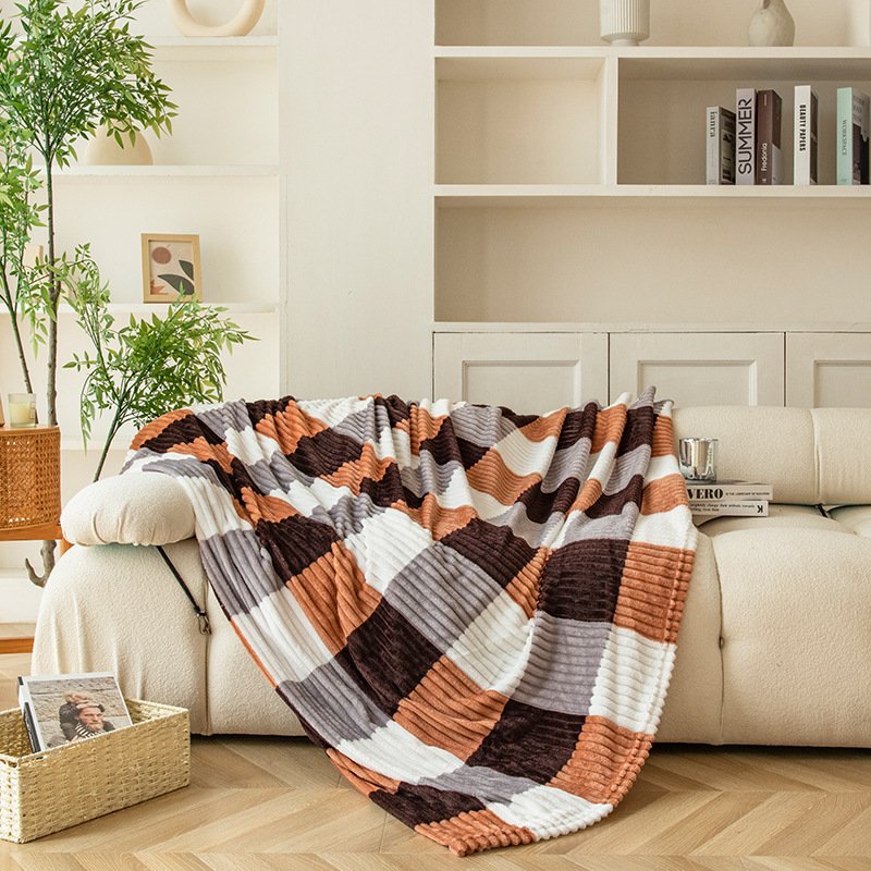 sauna baby swaddle blankets coral fleece woven flannel blankets thermal luxury towel winter blankets - Image 4