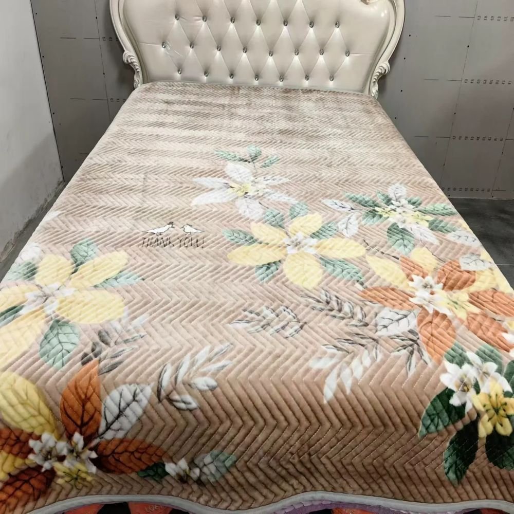 flannel knitted bed sheet blankets woven thermal sublimation blanket wholesale blankets for winter king size - Image 5