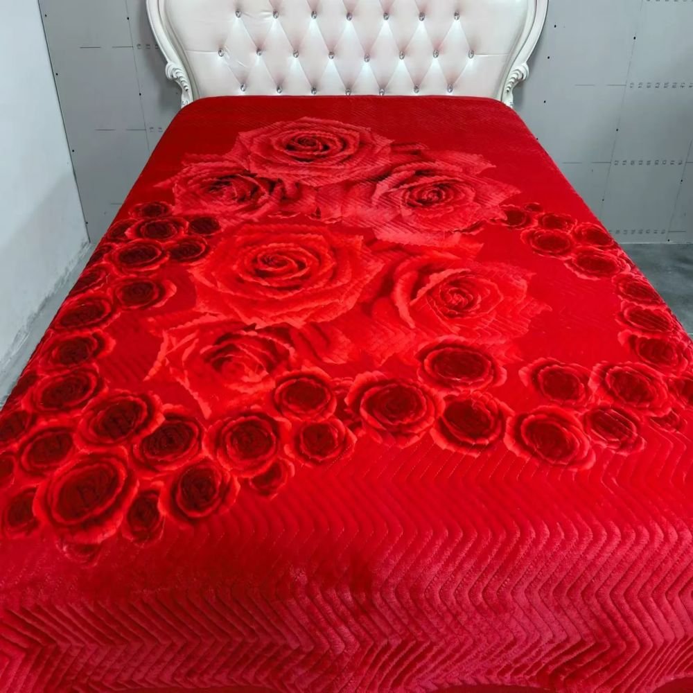 flannel knitted bed sheet blankets woven thermal sublimation blanket wholesale blankets for winter king size - Image 6