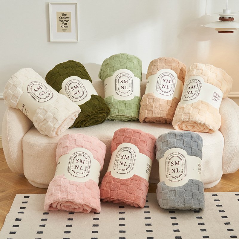 solid color other throw picnic blankets wholesale bed baby blankets for newborns winter beach blanket - Image 2